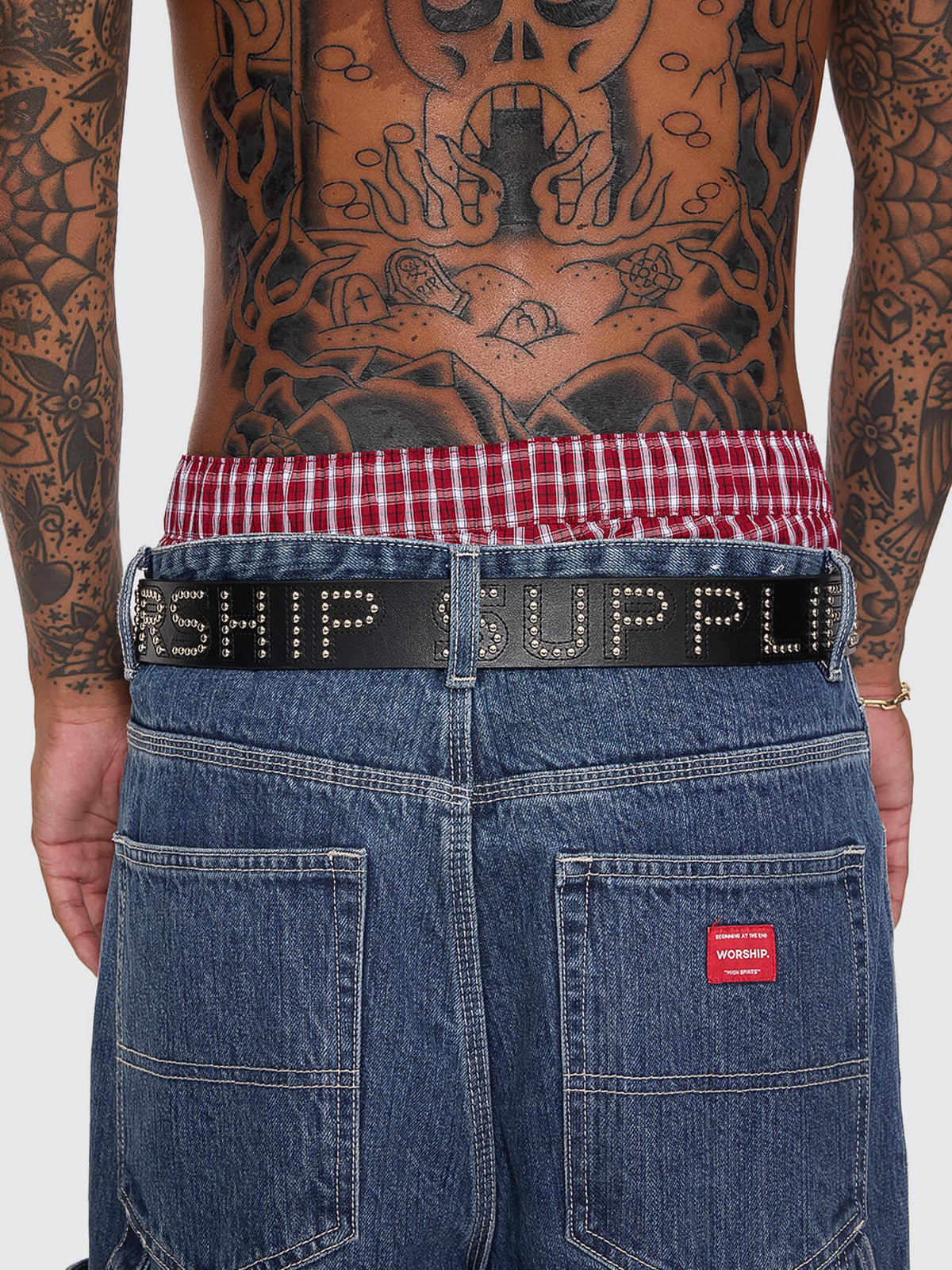 Worship Supplies Studded Belt - Black S-M