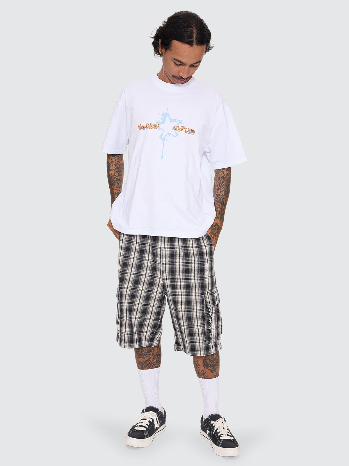 Malibu Elastic Cargo Short - Black