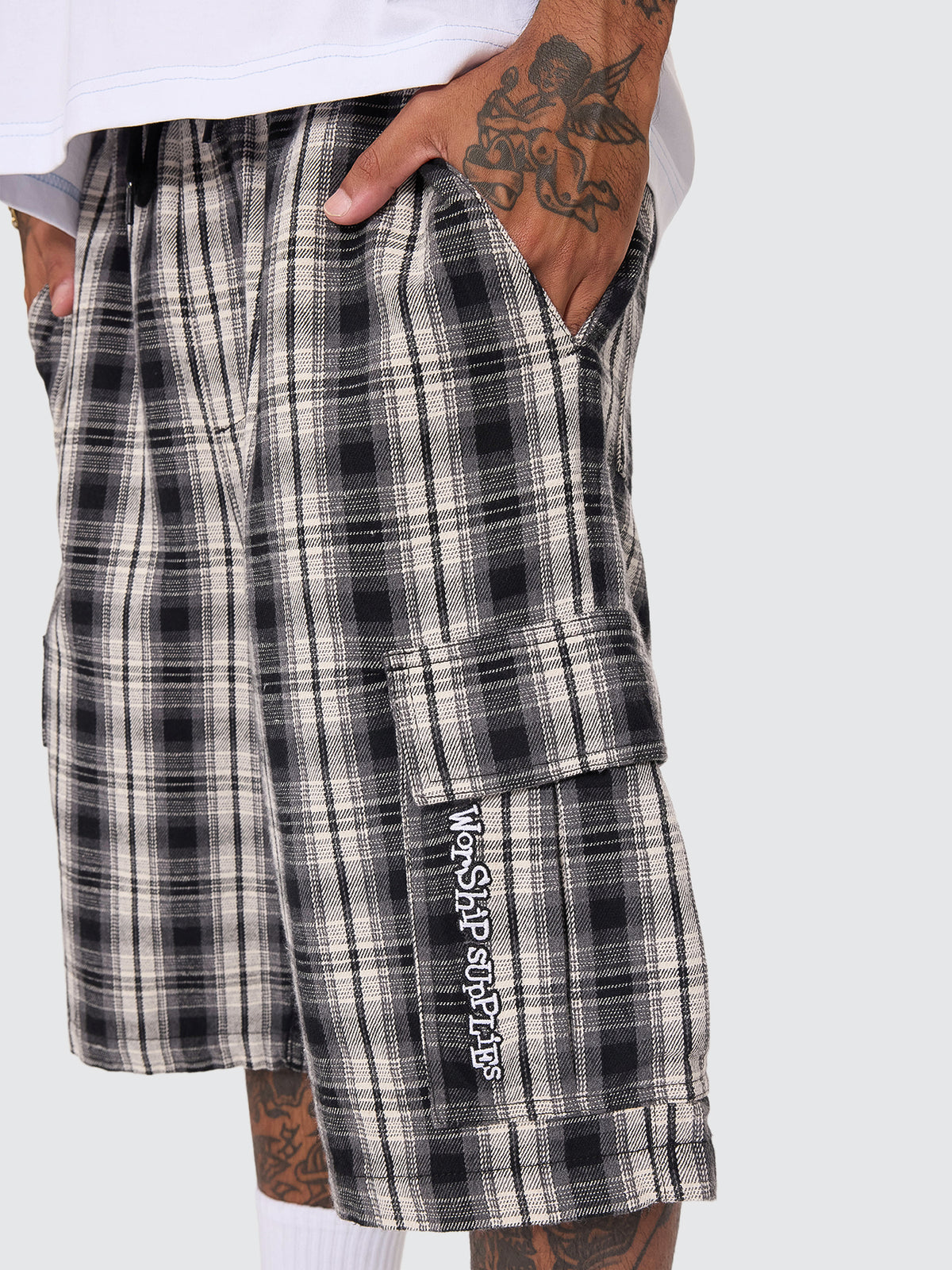 Malibu Elastic Cargo Short - Black