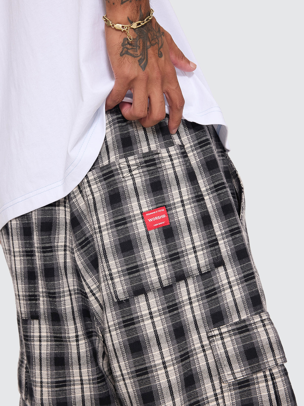 Malibu Elastic Cargo Short - Black