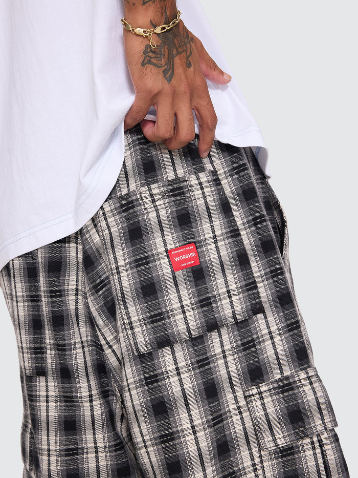 Malibu Elastic Cargo Short - Black