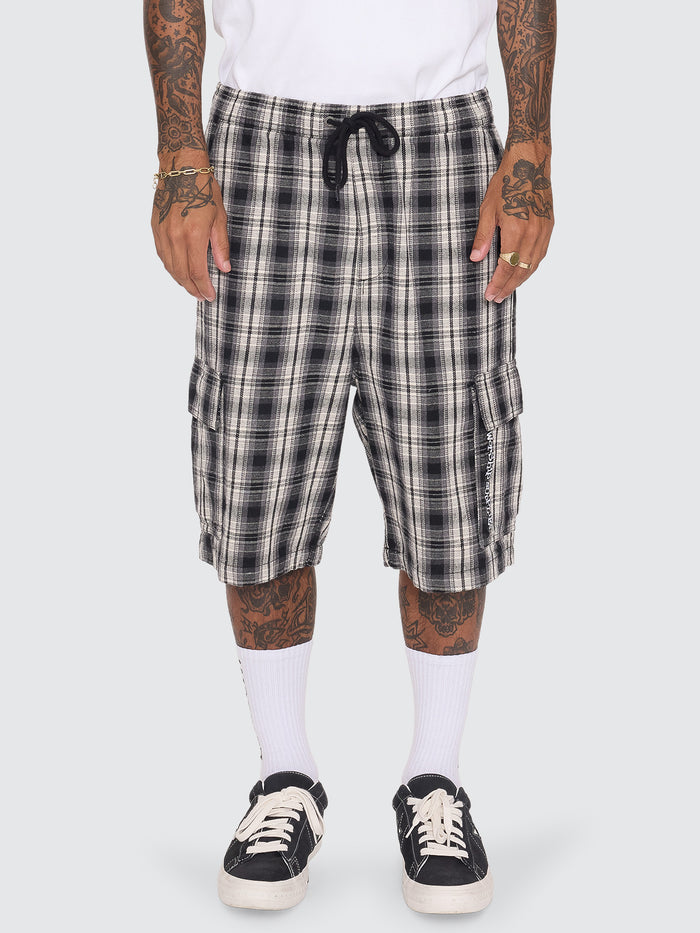 Malibu Elastic Cargo Short - Black