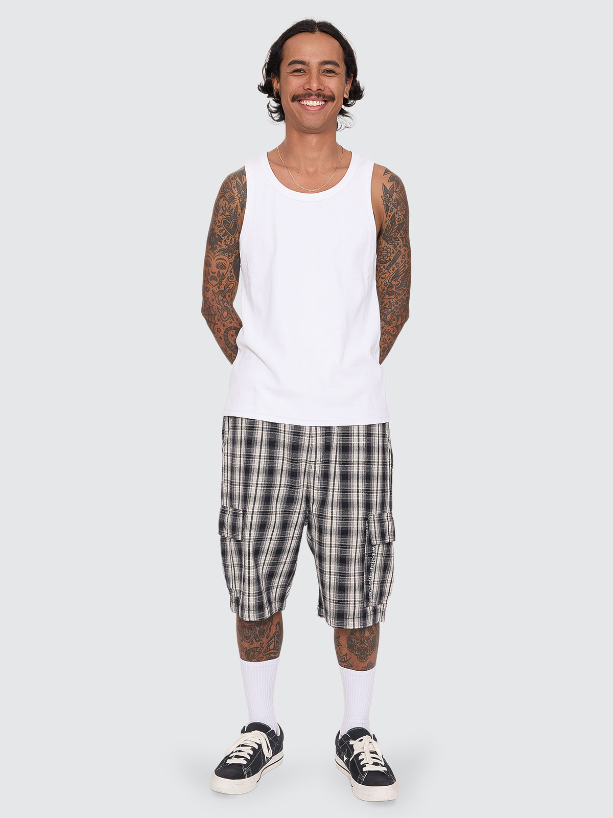 Malibu Elastic Cargo Short - Black