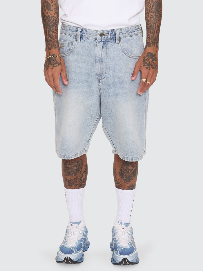 Dimension Big Dawg Jean Short - Faded Worn Blue