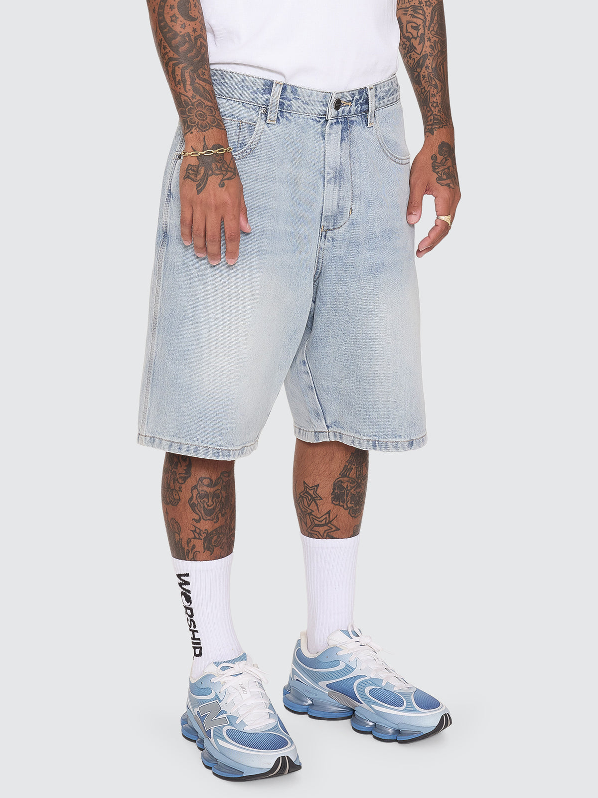 Dimension Big Dawg Jean Short - Faded Worn Blue
