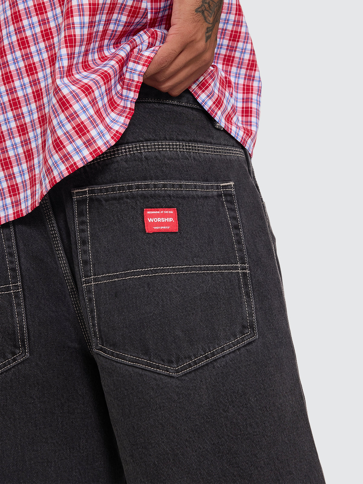 Pitted Big Dawg Jean Short - Used Black
