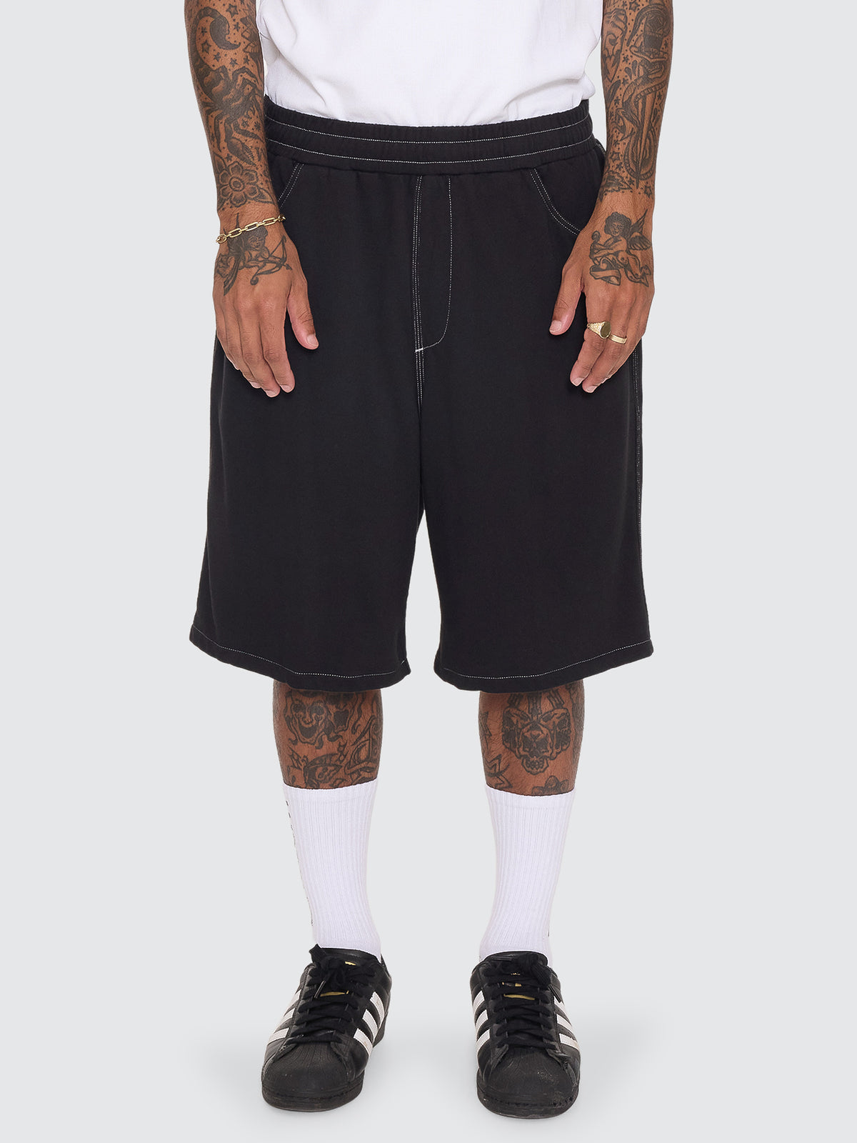 Big Dawg Elastic Fleece Short - Black
