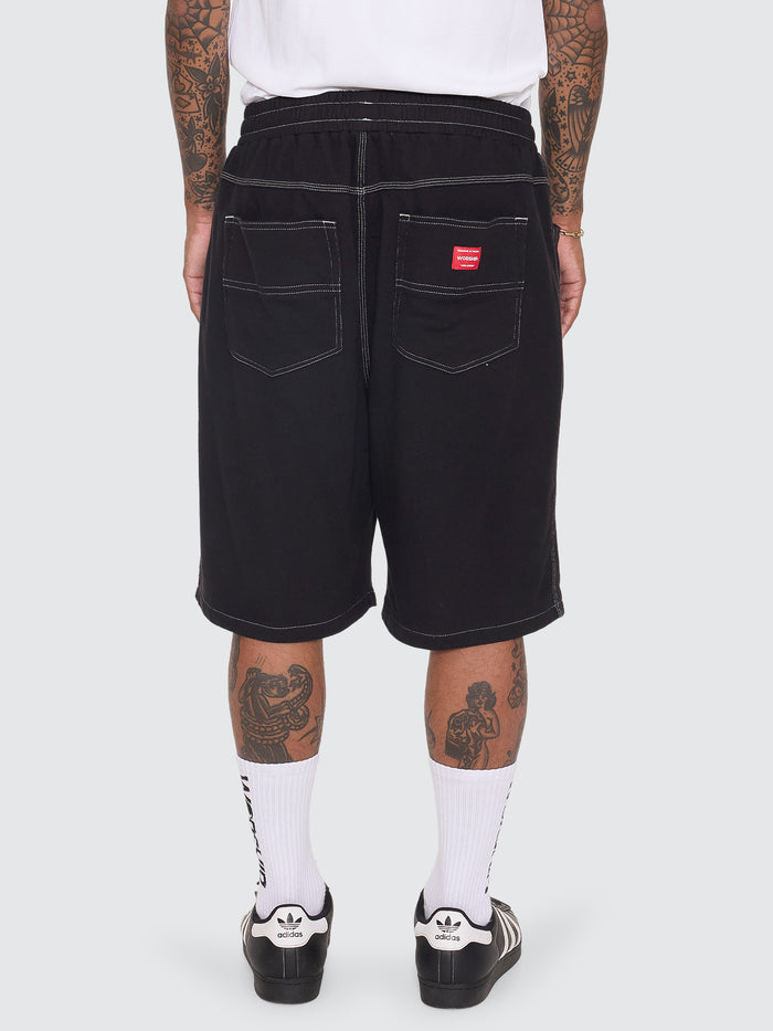 Big Dawg Elastic Fleece Short - Black