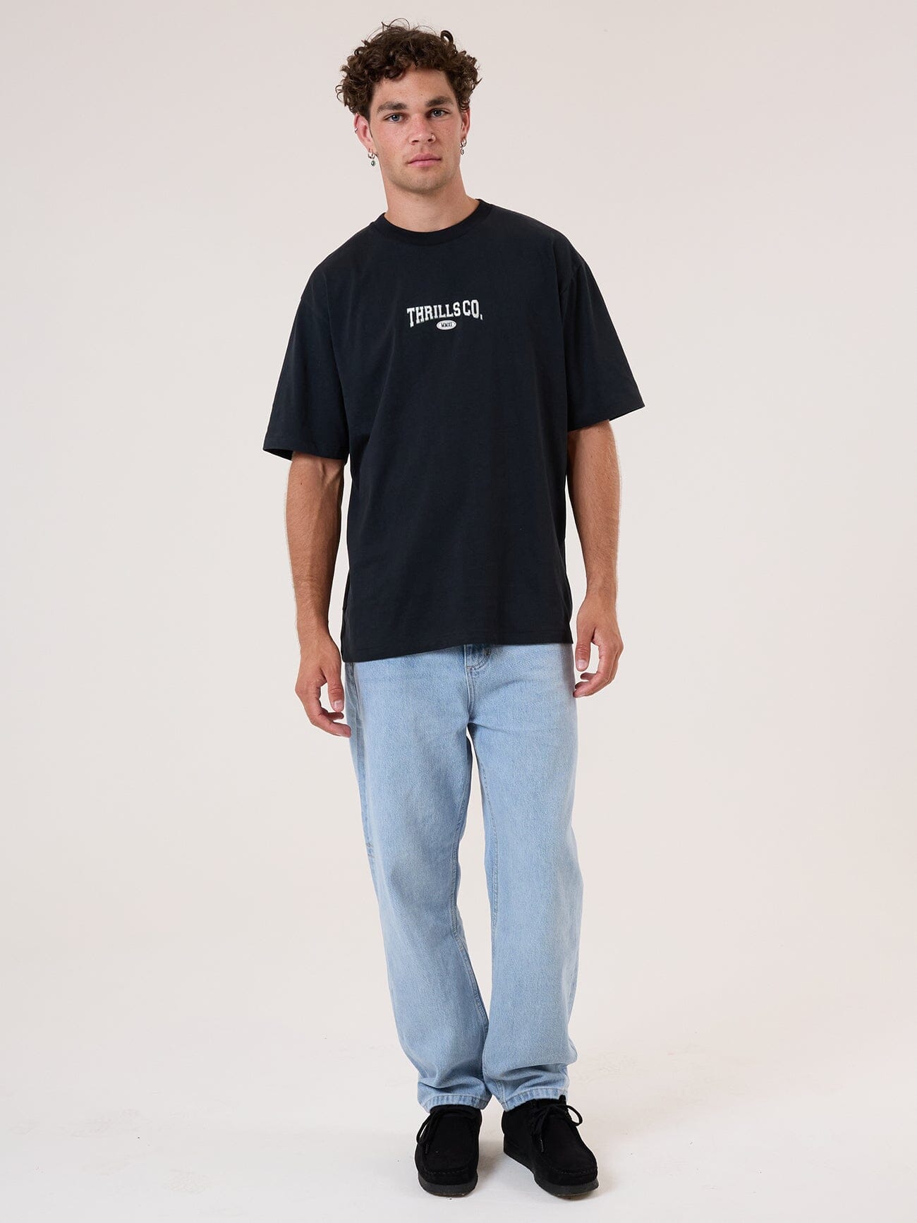 Recruit Oversized Fit Tee - Washed Black