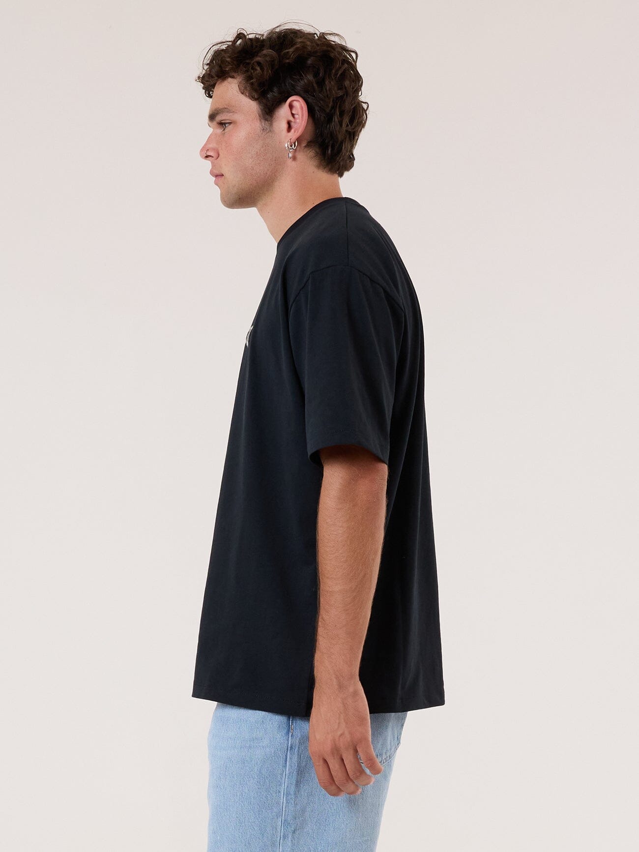 Recruit Oversized Fit Tee - Washed Black