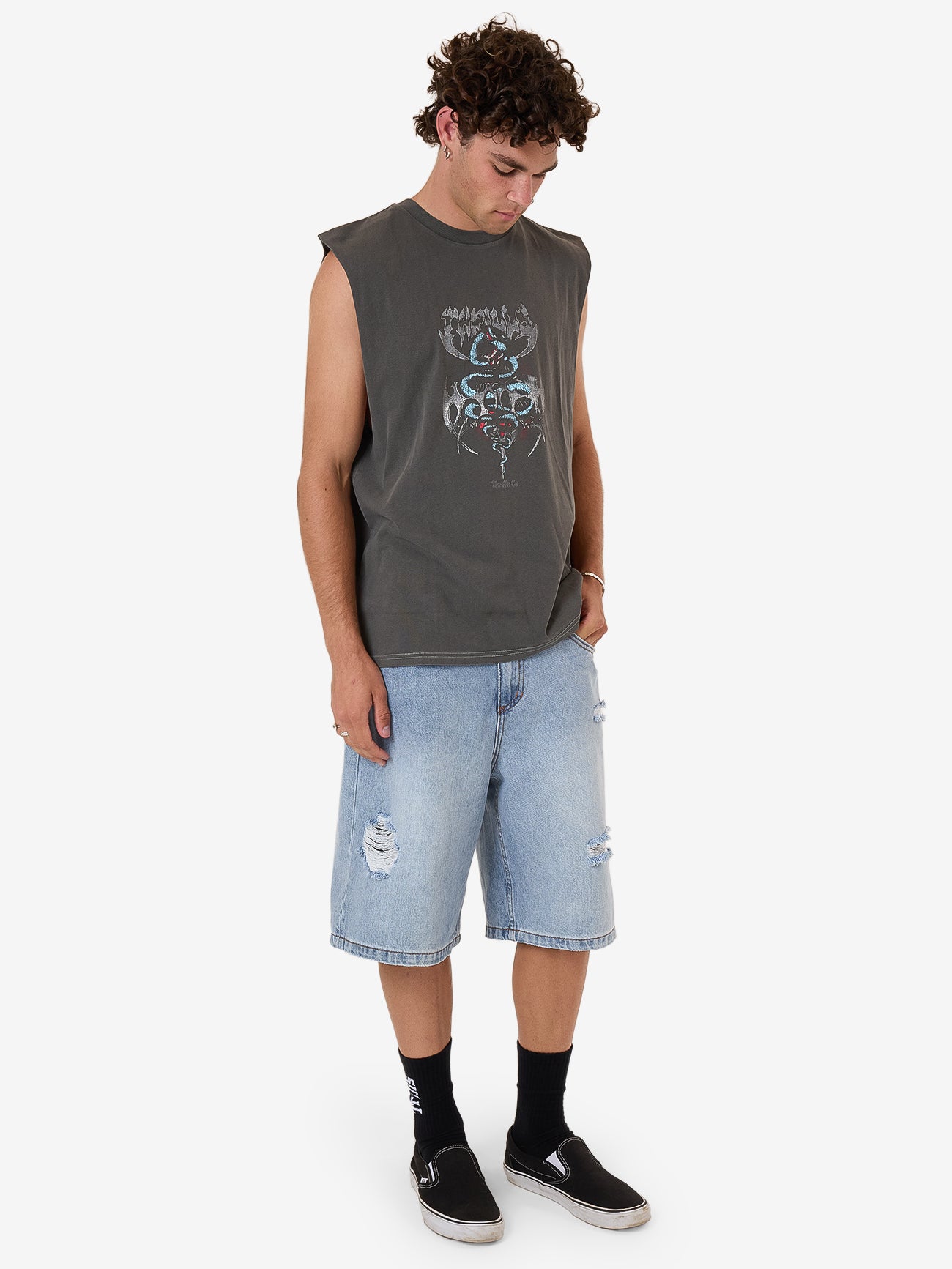 Bitter End Merch Fit Muscle Tee - Merch Black XS