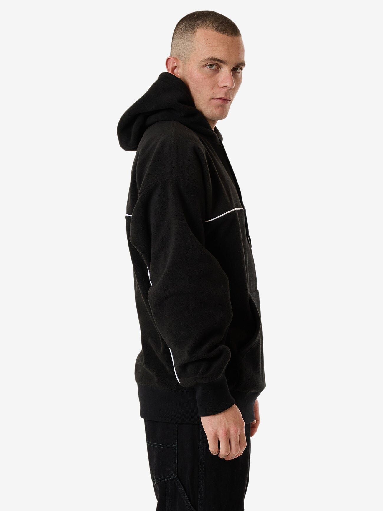 Wisdom Polar Slouch Hood - Black