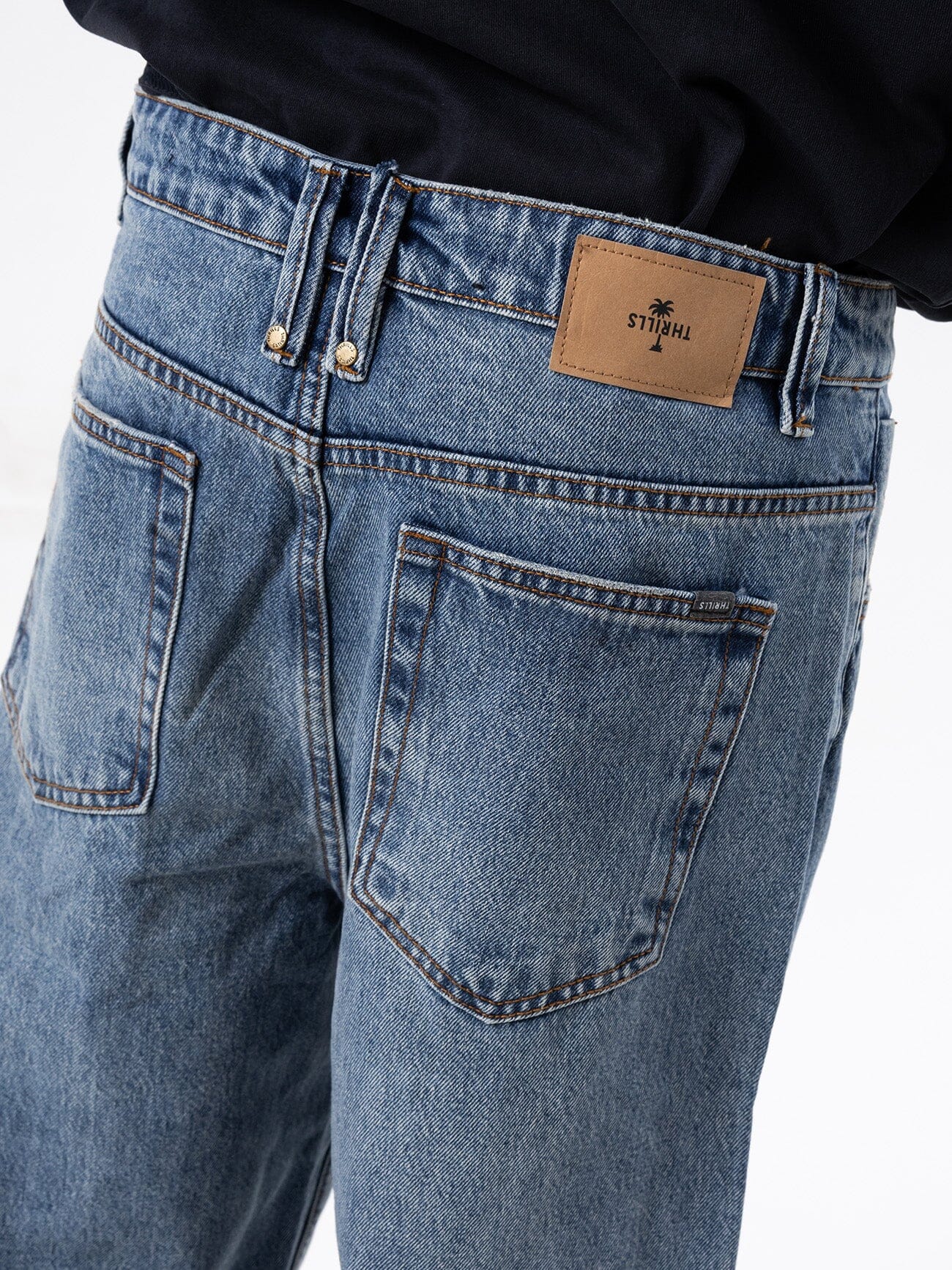 Biggest Slacker Denim Jean - Dirty Weathered Blue