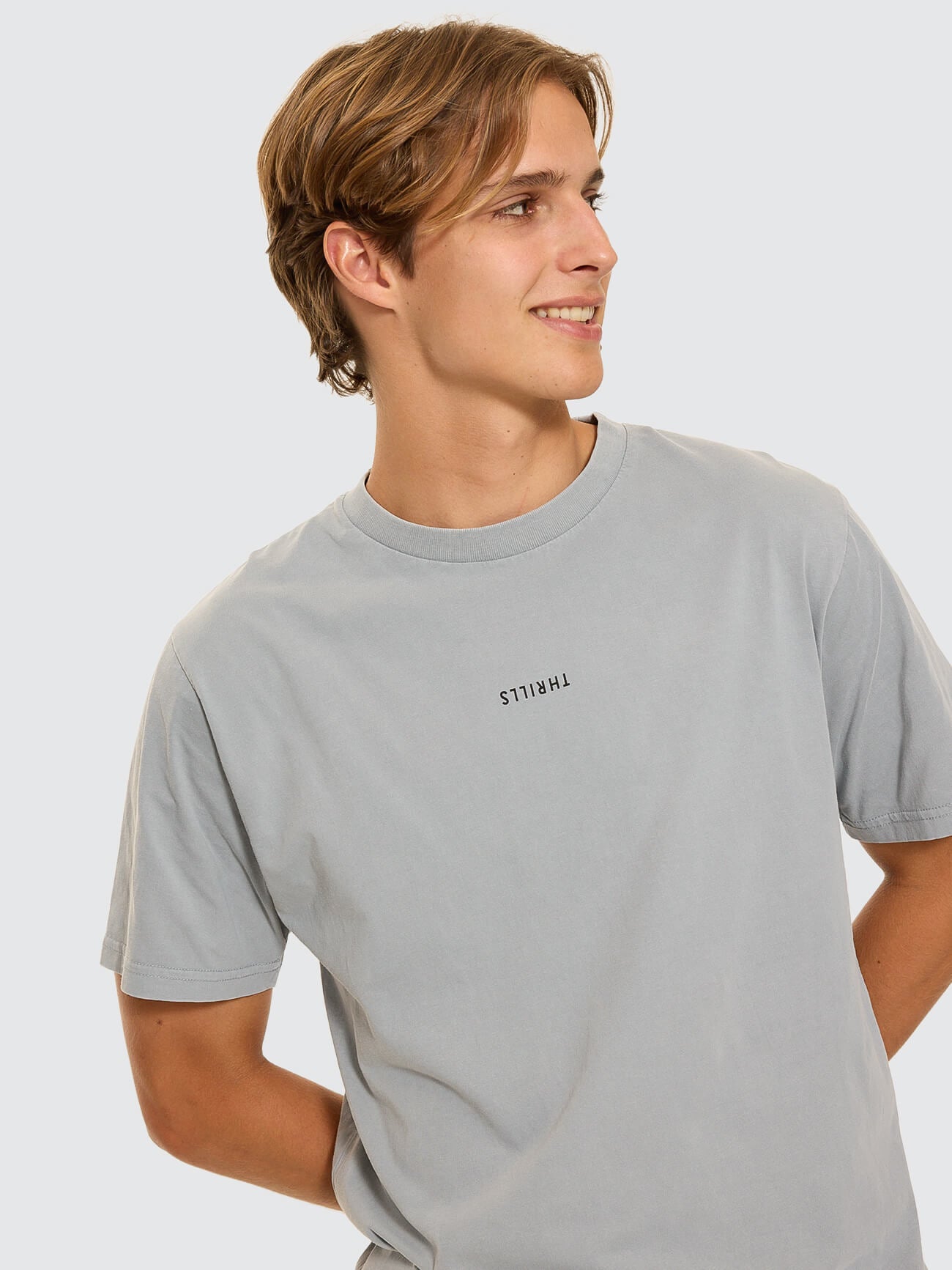 Minimal Thrills Merch Fit Tee - Smog - Black