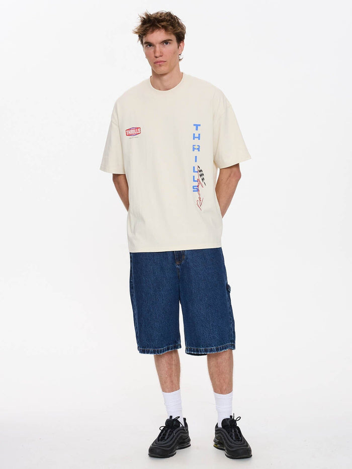 Full Fury Box Fit Oversize Tee - Heritage White