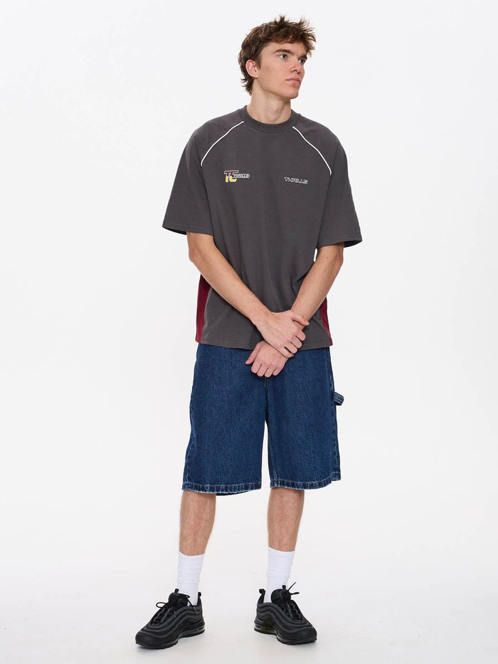 Motion Box Fit Oversize Tee - Merch Black