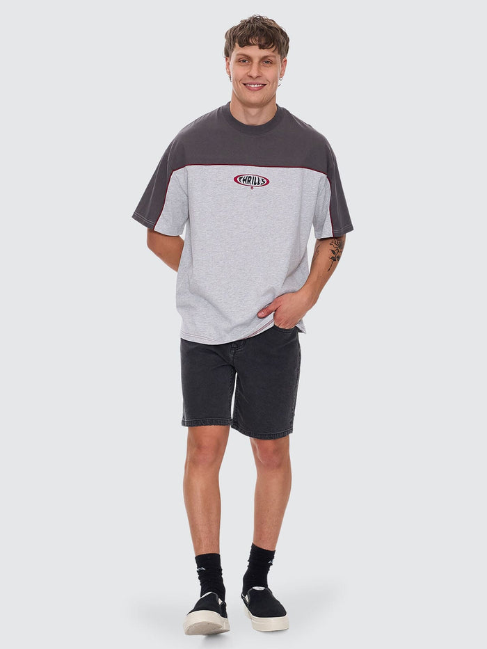 Shadowless Box Fit Oversize Tee - Snow Marle XS