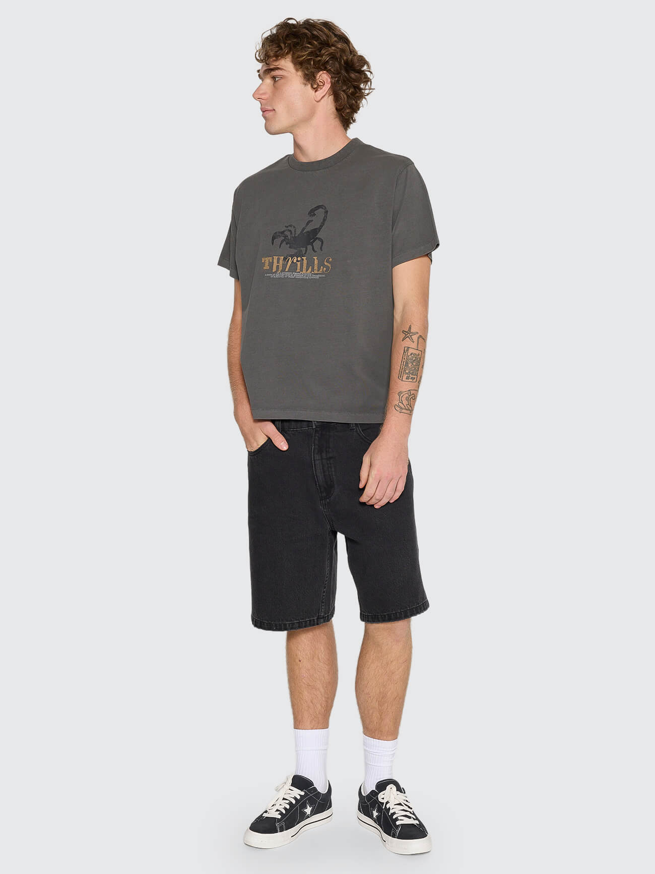 State Of Disorder Merch Fit Cropped Tee - Merch Black XS