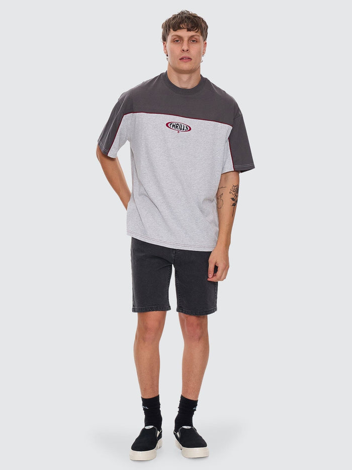 Bones Hemmed Denim Short - Ash Black 26