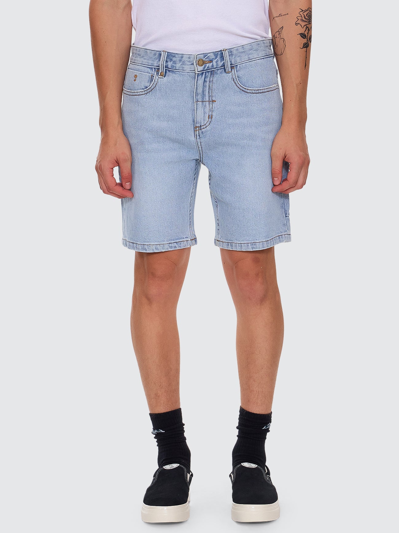 Bones Hemmed Denim Short - Dusk 26
