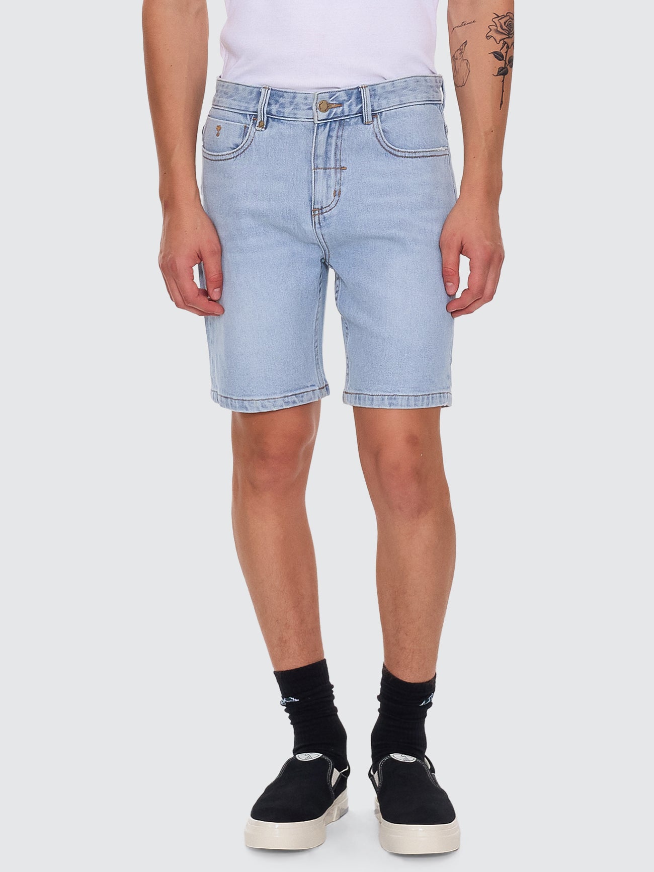 Bones Hemmed Denim Short - Dusk 26