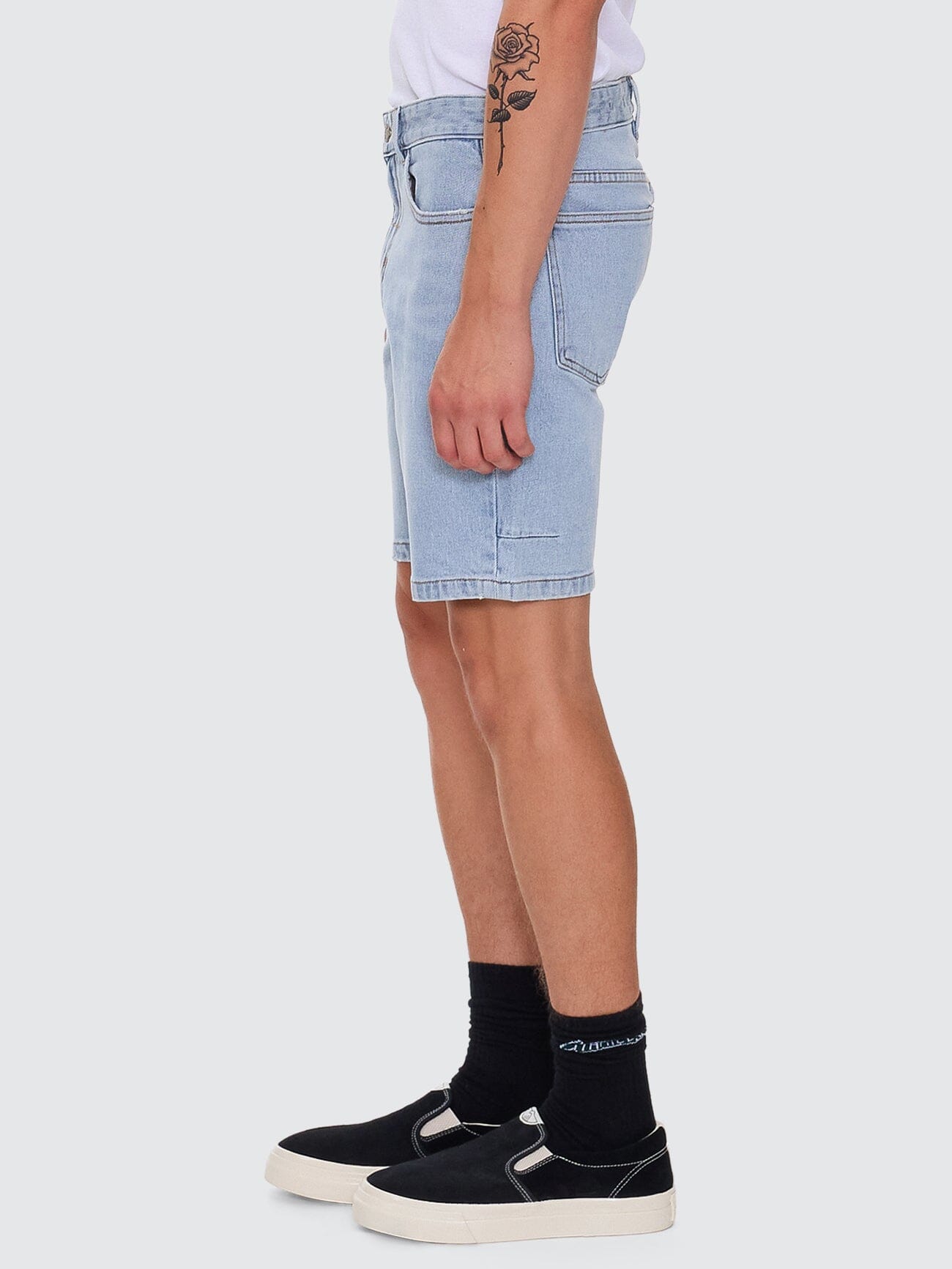 Bones Hemmed Denim Short - Dusk 26