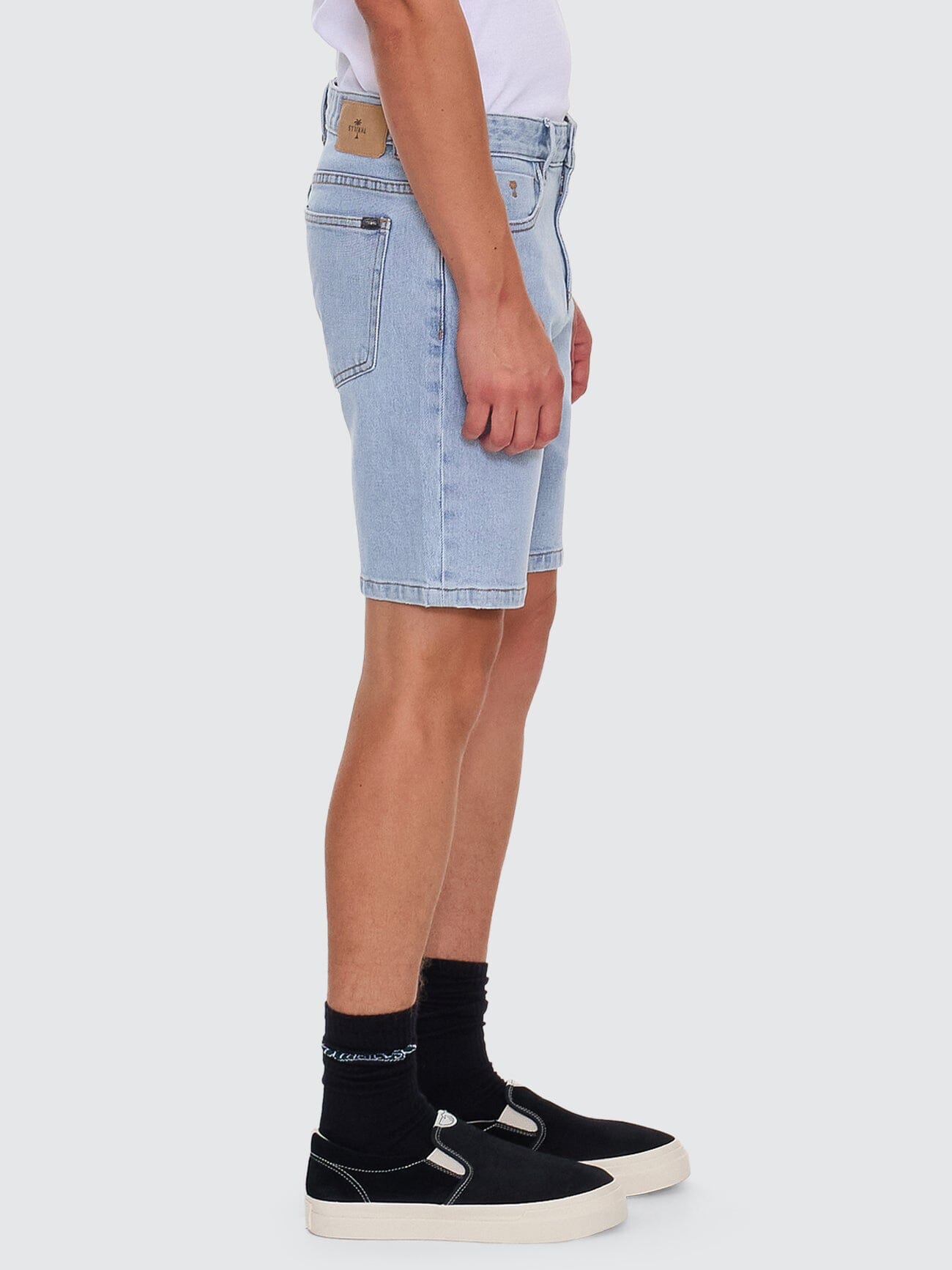 Bones Hemmed Denim Short - Dusk 26