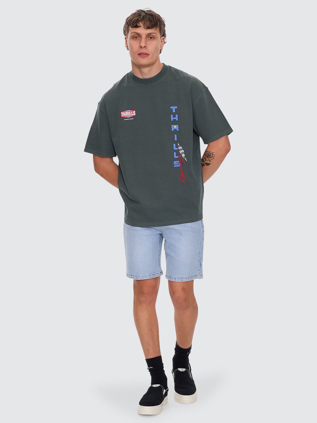 Bones Hemmed Denim Short - Dusk 26