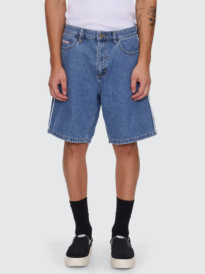Victory League Mid Slacker Denim Short - Eternal Mid Blue