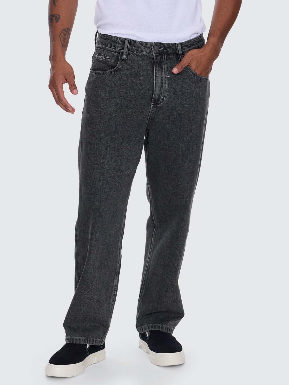 Nightshade Big Slacker Denim Jean - Seaglass Black Overdye 26