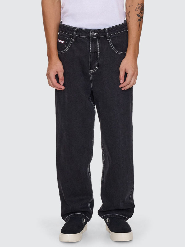 Victory League Big Slacker Baggy Denim Jean - Aged Black