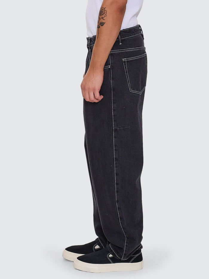Victory League Big Slacker Baggy Denim Jean - Aged Black