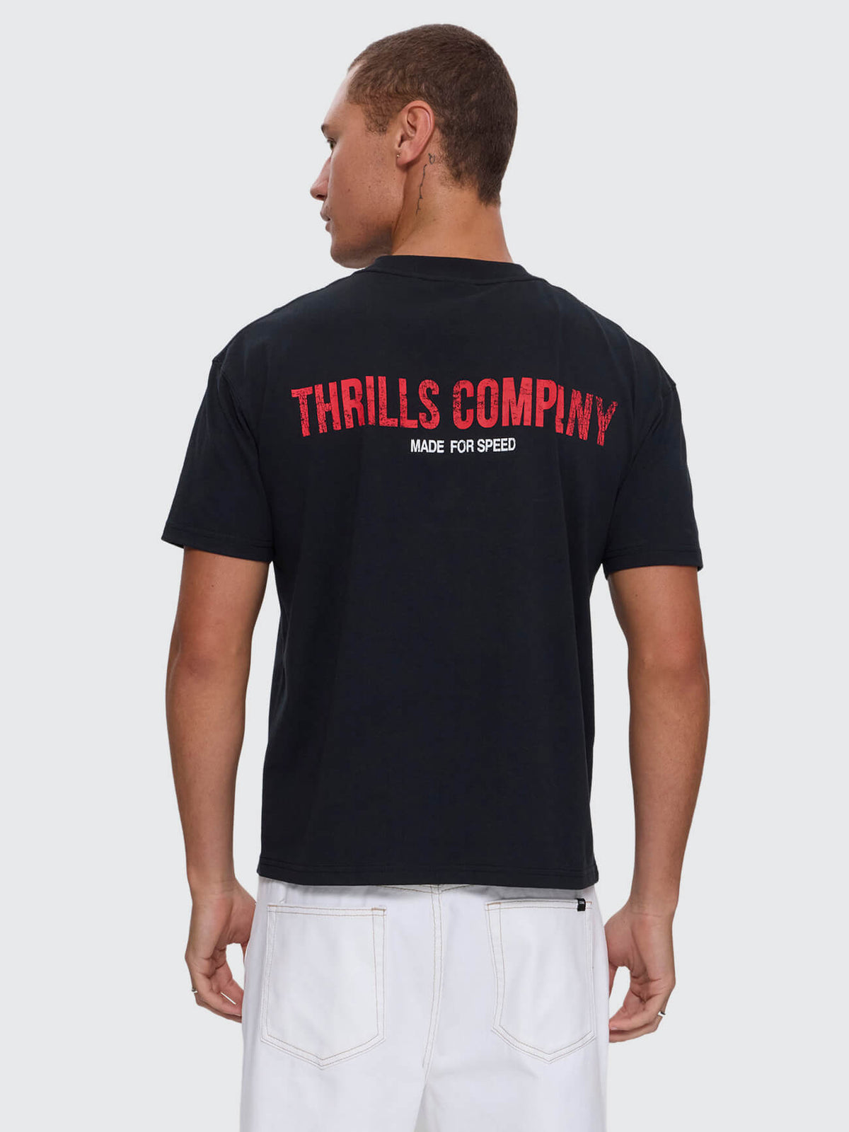 Made For Speed Merch Crop Slim Tee - Washed Black XXS