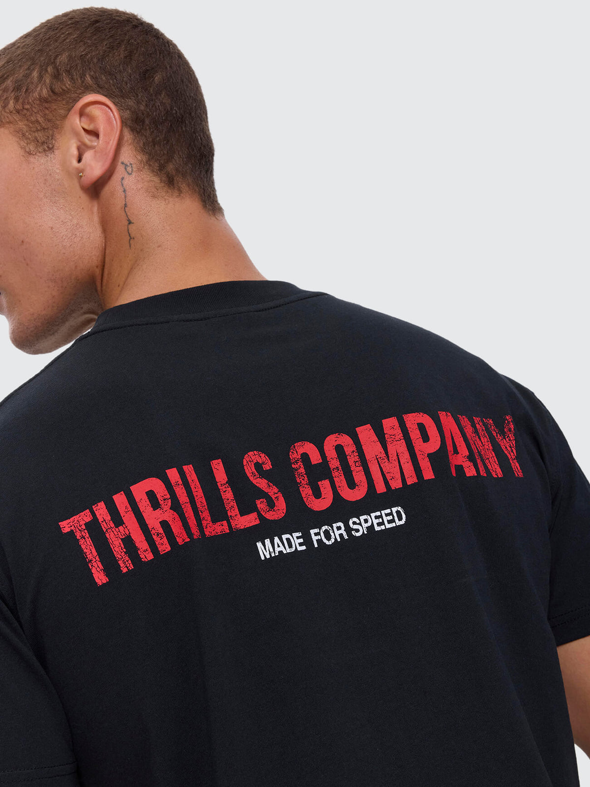 Made For Speed Merch Crop Slim Tee - Washed Black XXS