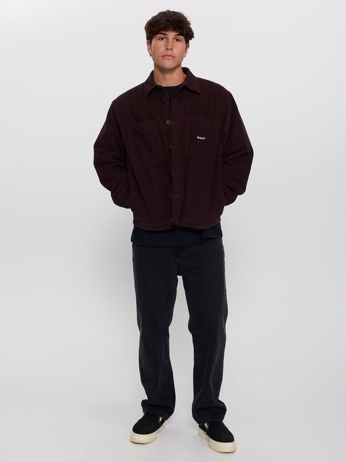 Delusion Cord Overshirt - Black Coffee XS