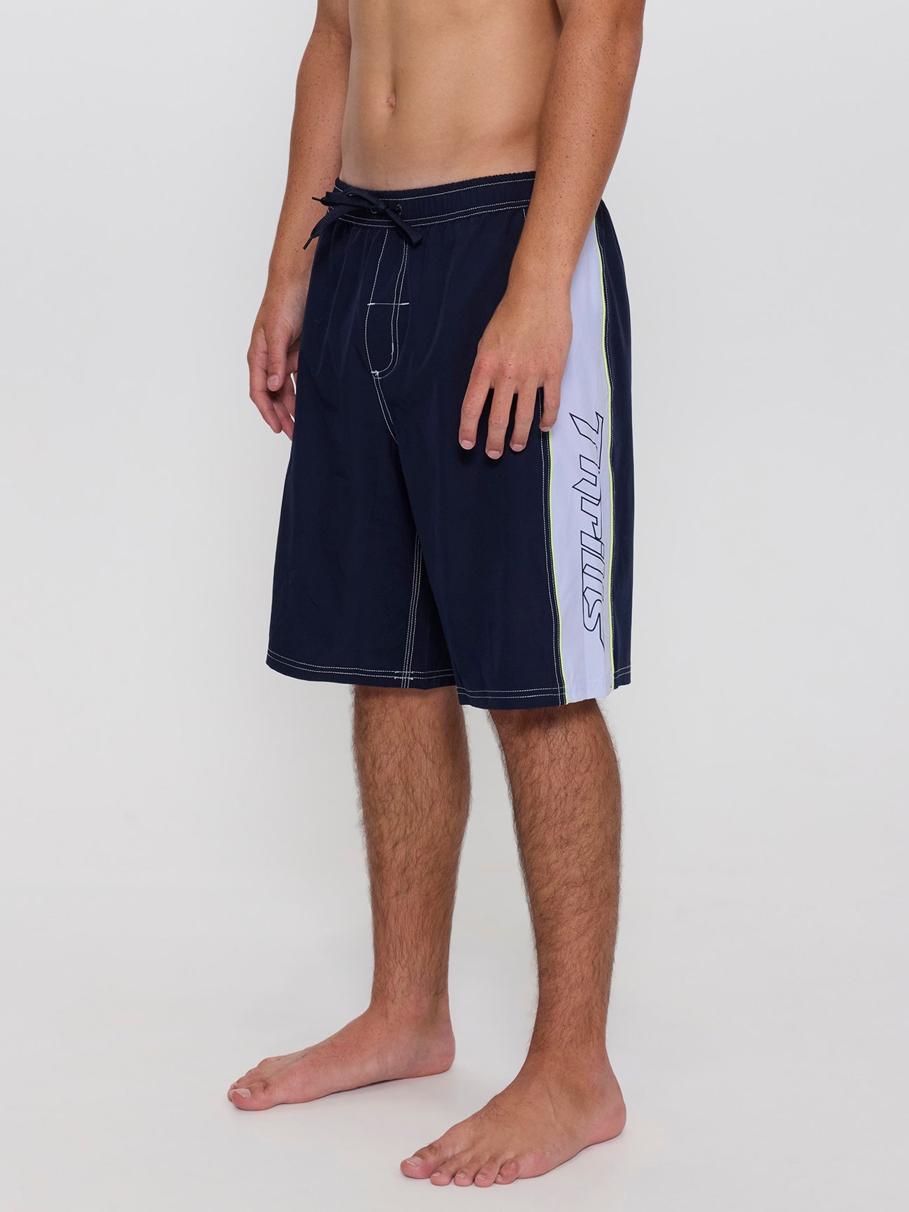 Outcast Elastic Waist Boardshort - Total Eclipse 26