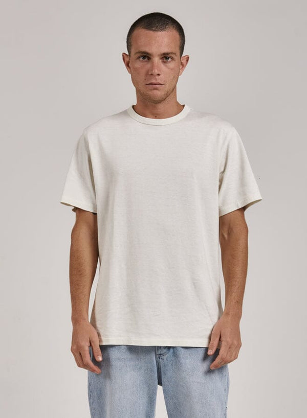 Hemp Thrills Embro Merch Fit Tee - Dirty White