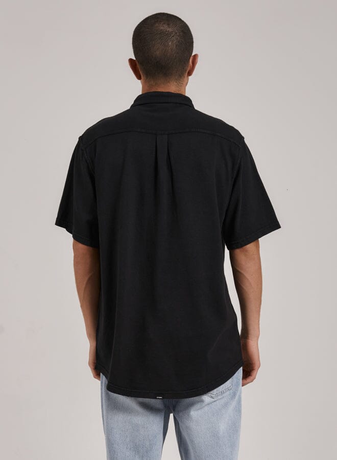 Hemp Thrills Oversized Short Sleeve Jersey Shirt - Black