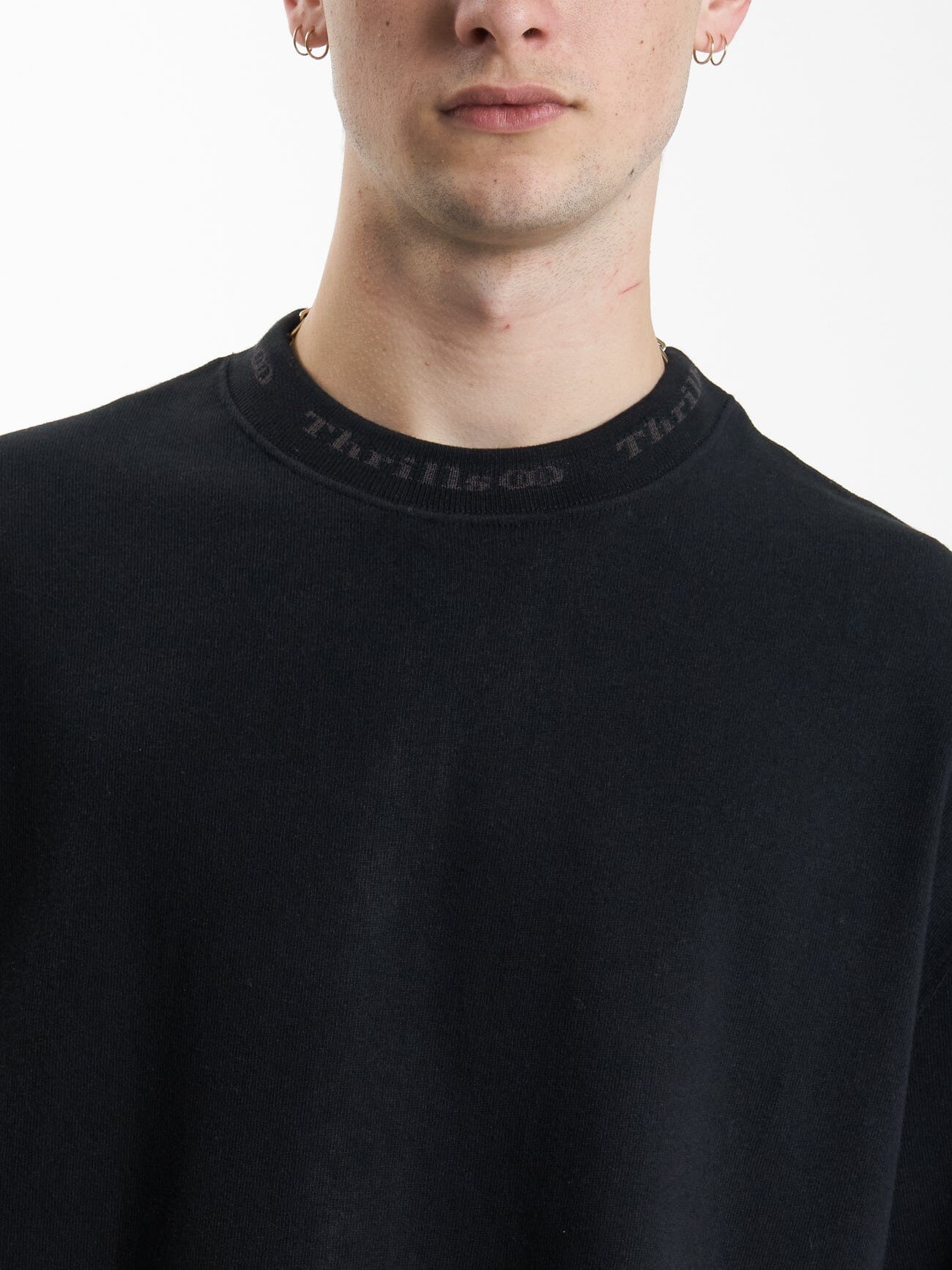 Cortex Box Fit Oversize Tee - Black | Thrills Co. | Thrills Co.
