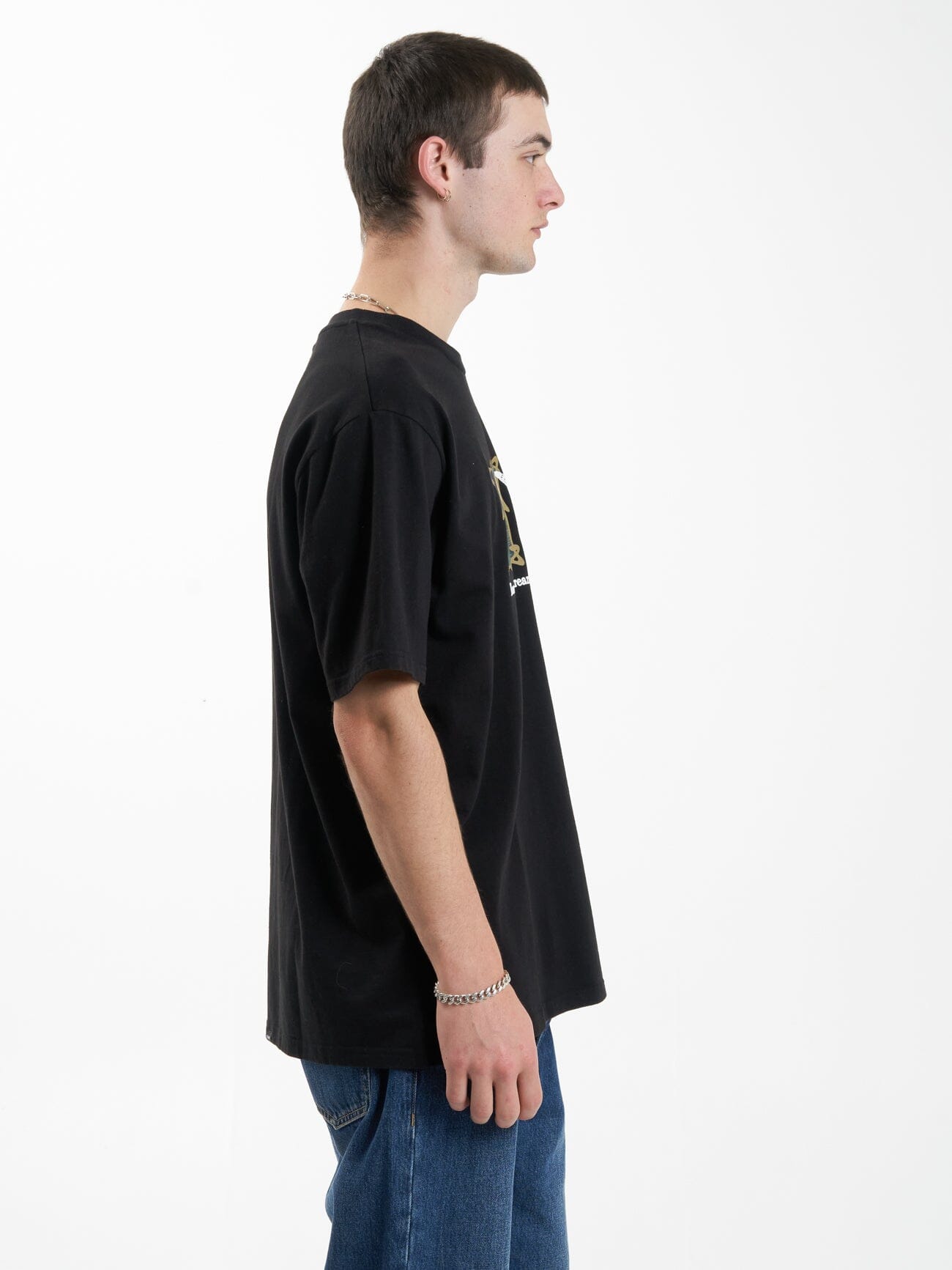 Dream Within a Dream  Oversize Fit Tee - Black