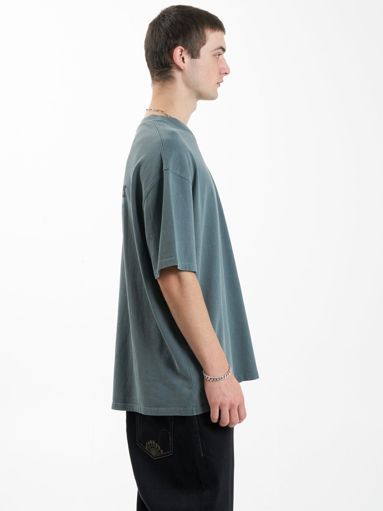In Order Box Fit Oversize Tee - Stormy Sea