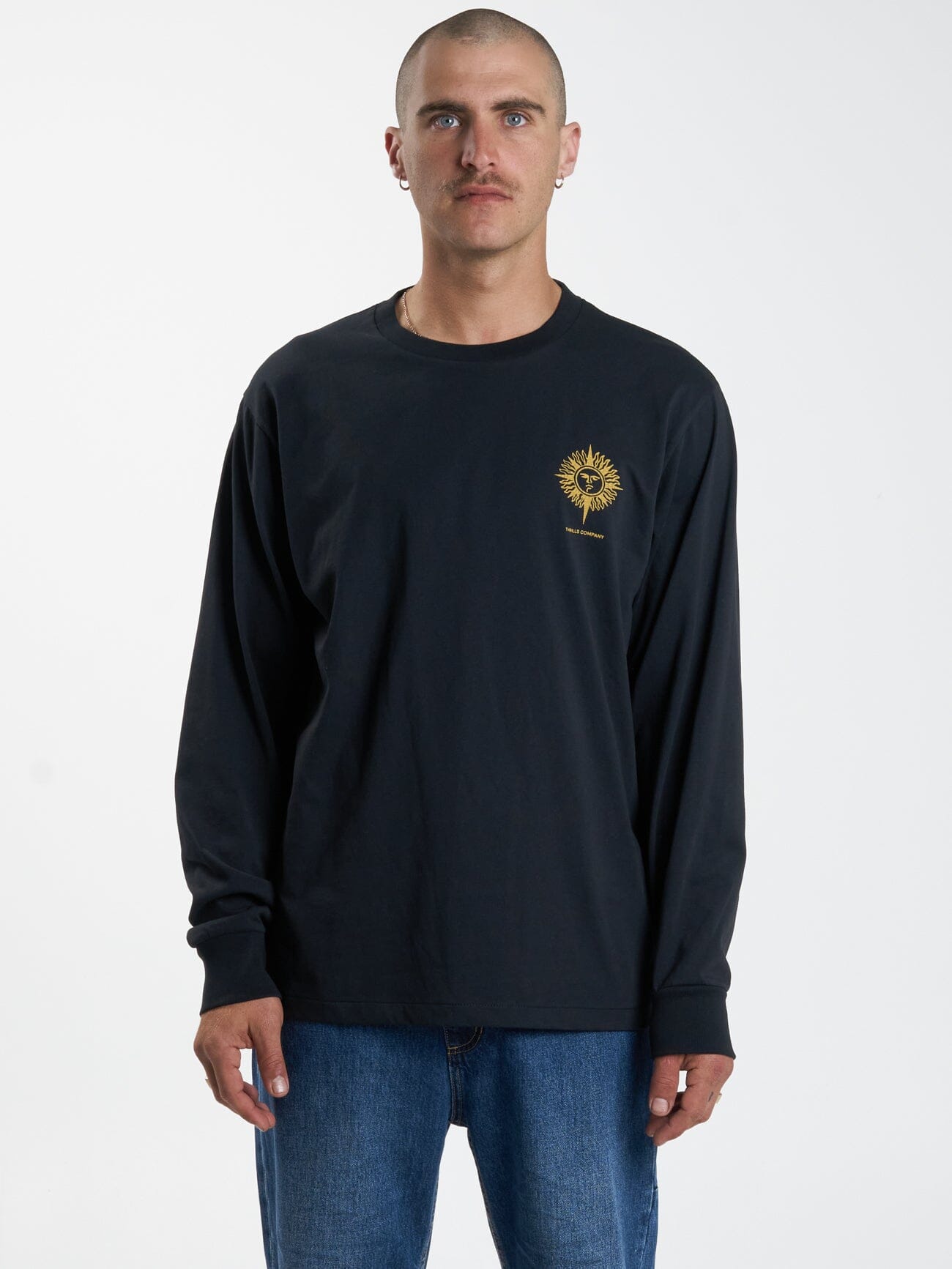 Silence Merch Fit LS Tee - Washed Black
