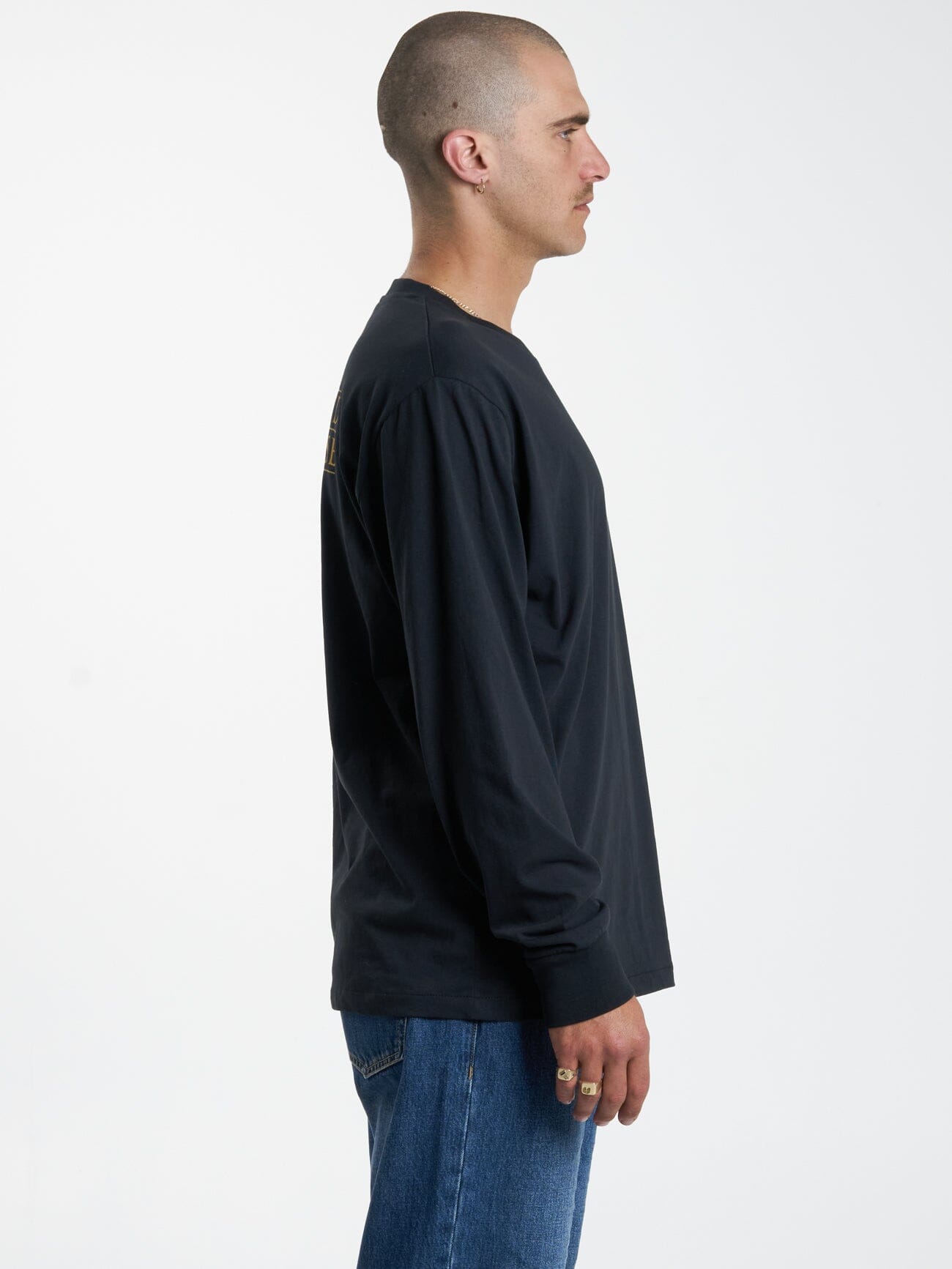 Silence Merch Fit LS Tee - Washed Black