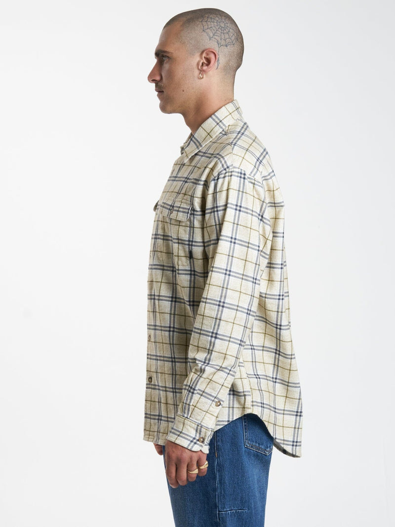 Genuine Oversized Flannel Shirt - Unbleached | Thrills Co. | Thrills Co.