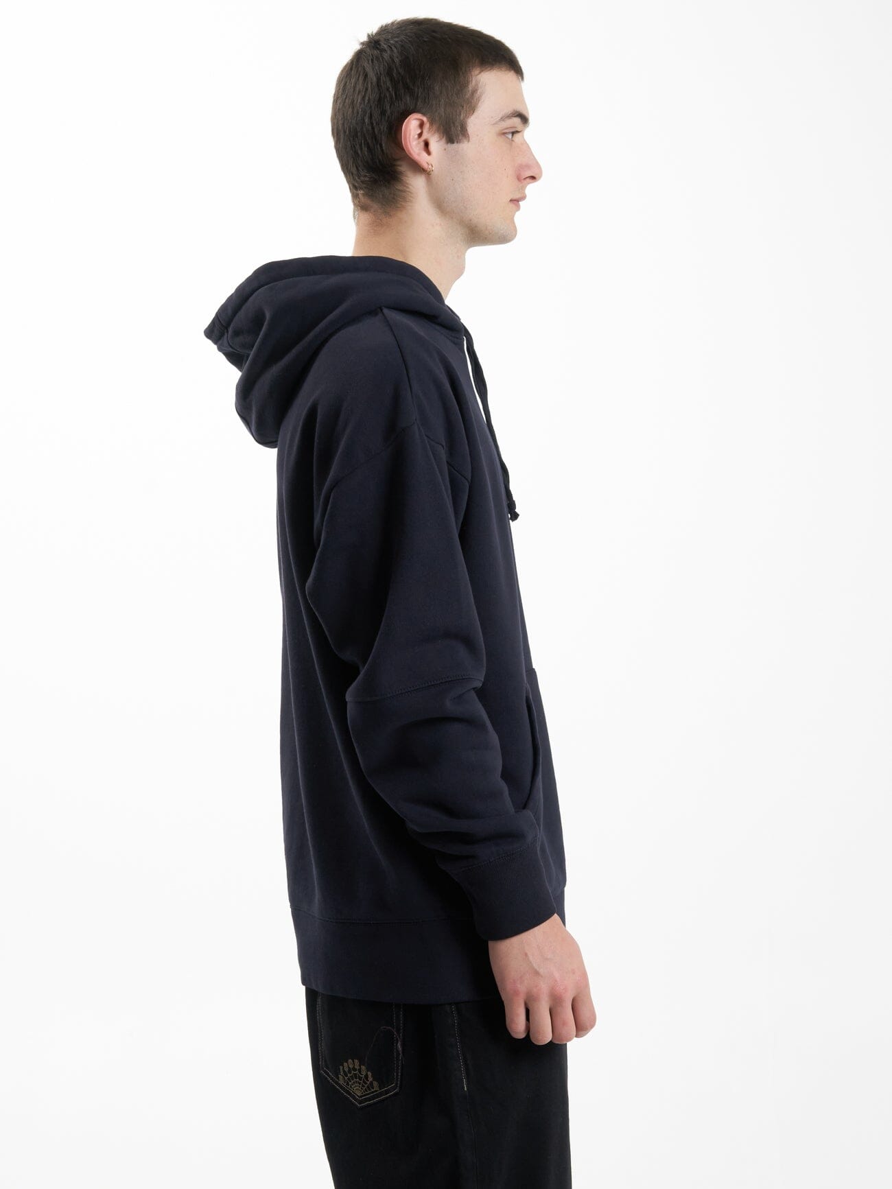 Thou Shall Not Slouch Hood - Midnight Blue