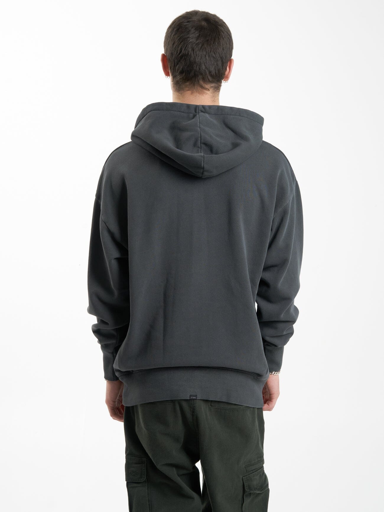 Stand Firm Slouch Pull On Hood - Merch Black