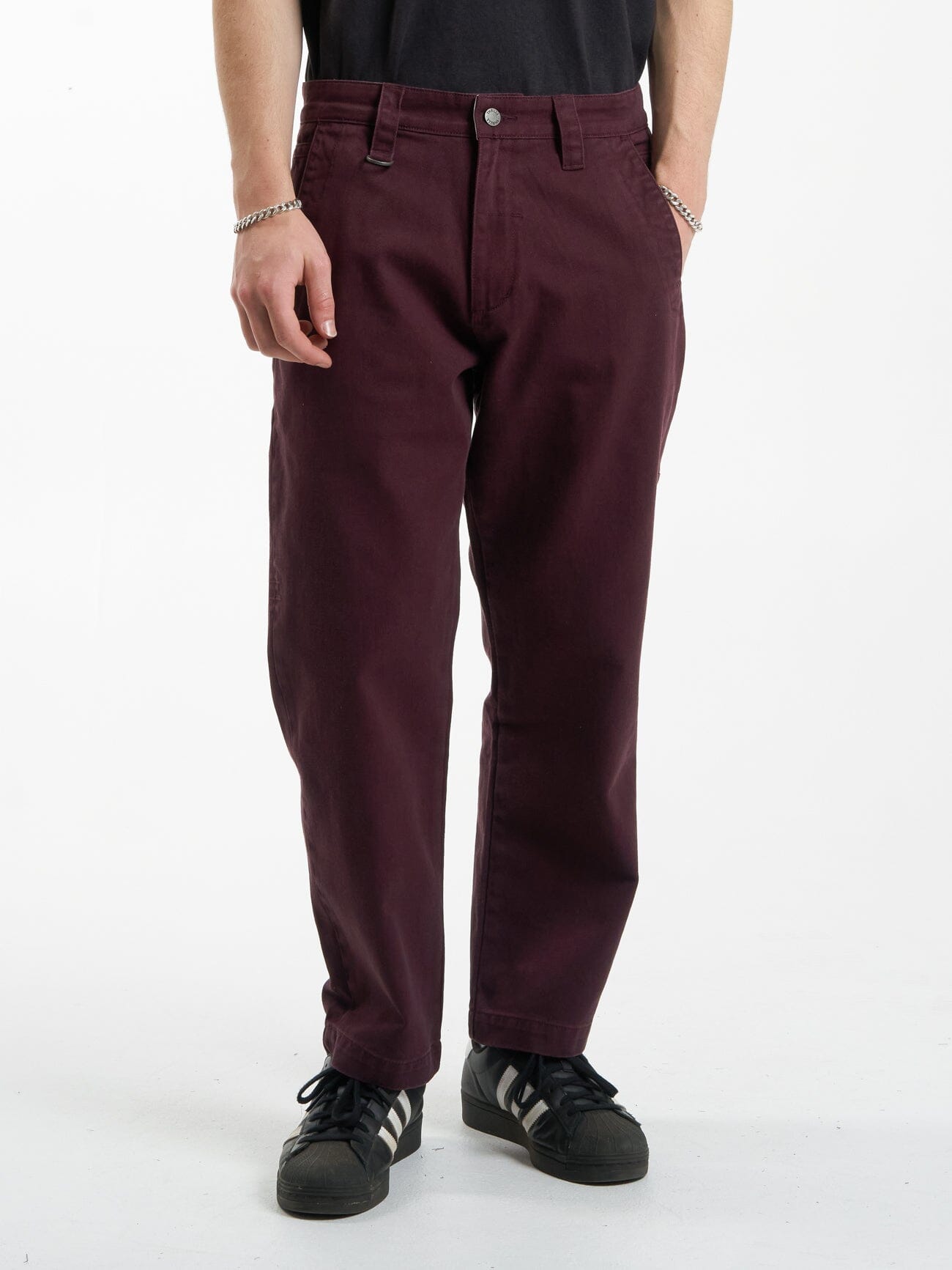 Thrills Union Work Chino - Wine