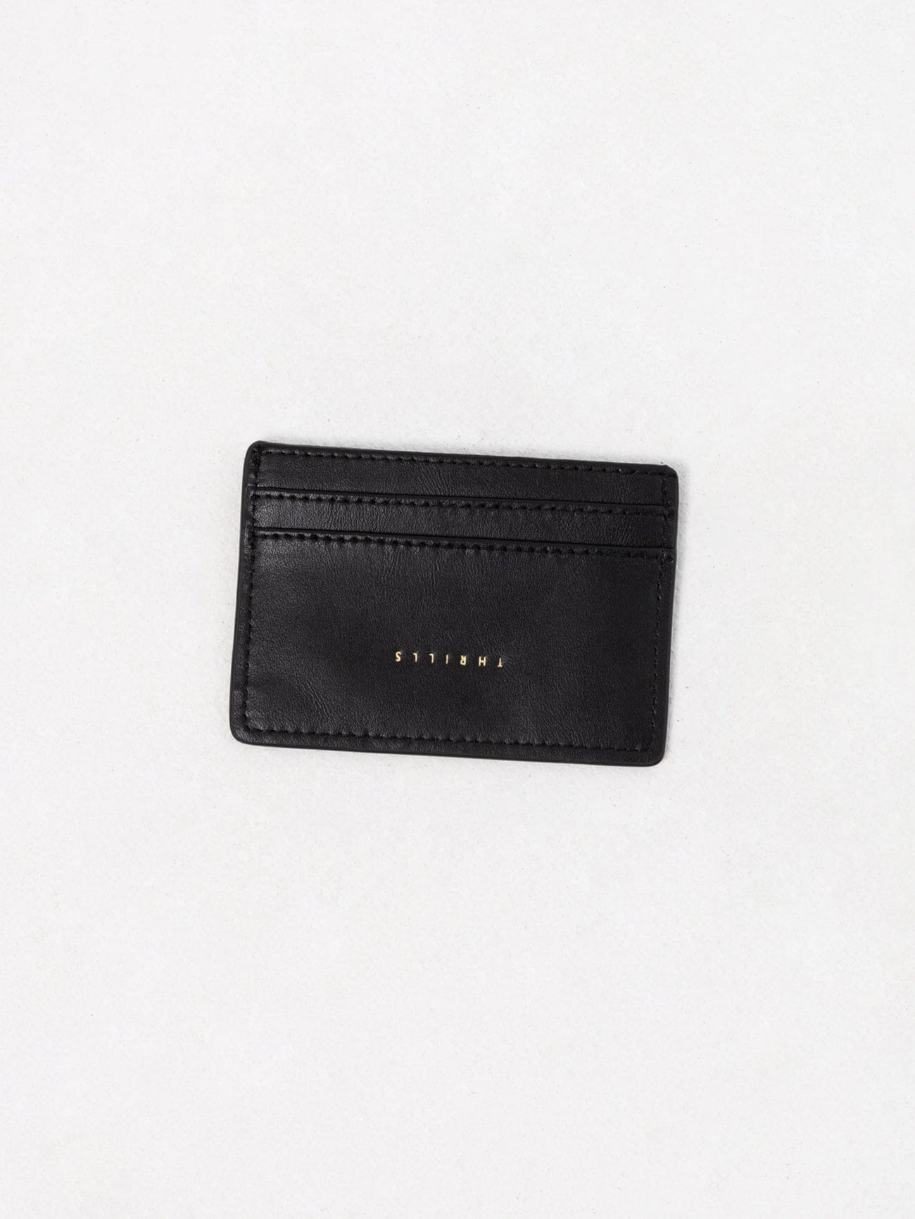 Minimal Thrills Card Holder - Black Leather