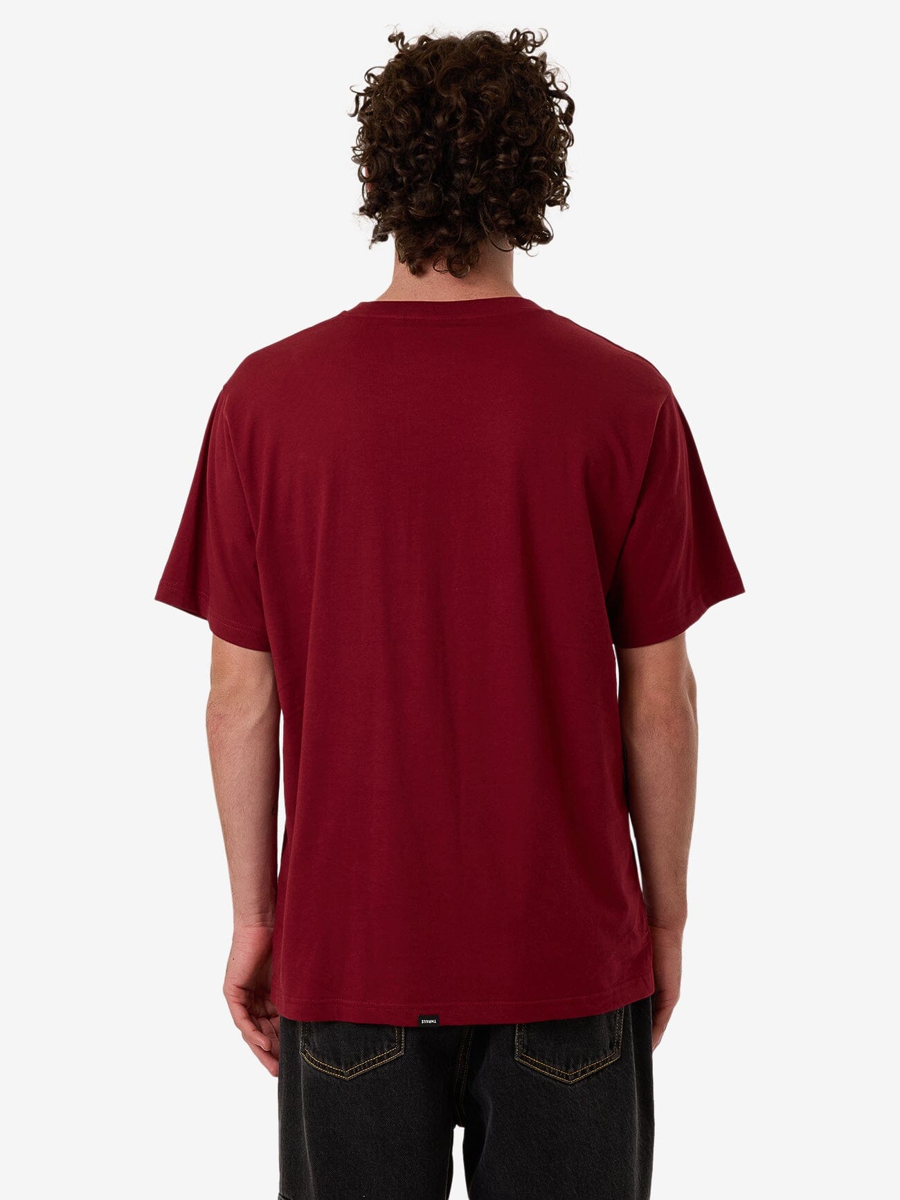 Minimal Thrills Merch Fit Tee - Cabernet XS