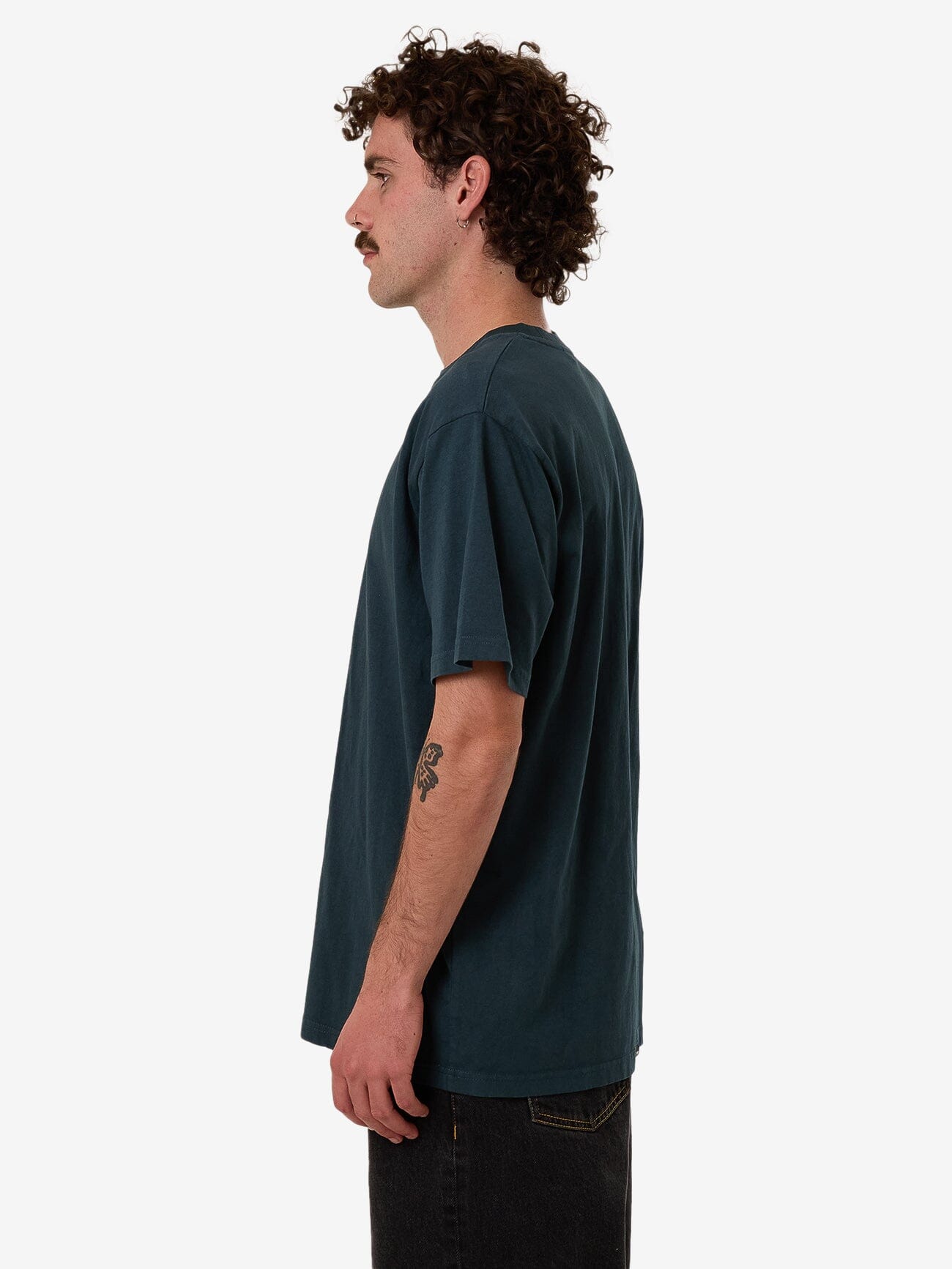 Hazed Merch Fit Tee - Deep Teal XS